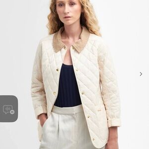 Women's Cream Barbour Annandale nwt coat